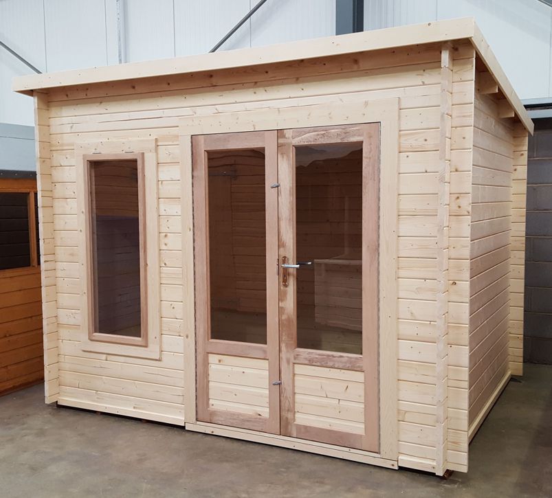 Charnwood Pent Modern Log Cabin